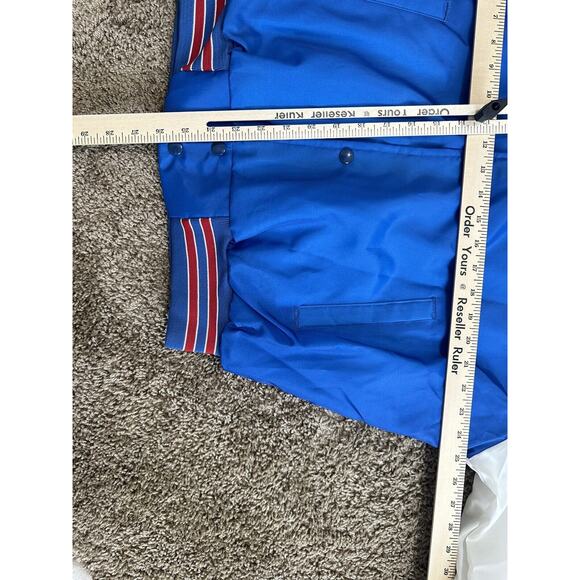 Vintage New York Giants Chalk Line Fanimation Satin Bomber Jacket Large 90s NFL - Picture 7 of 7